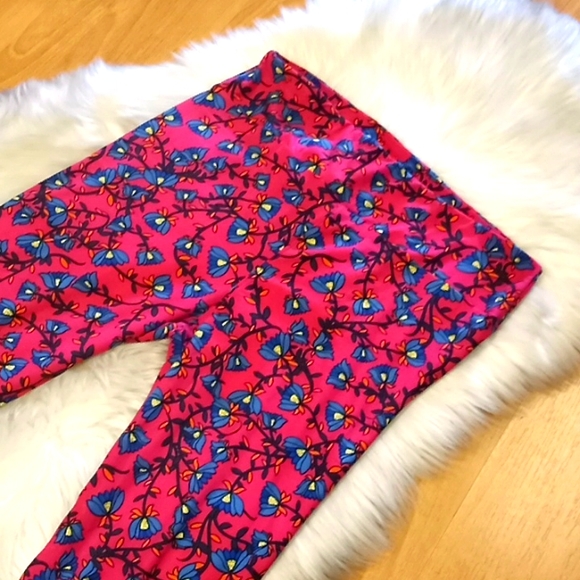LulaRoe Floral Printed Leggings- T&C-#1569+ - Picture 4 of 10